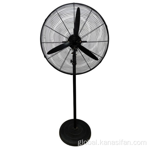 Industrial Pedestal Fan Hot Selling Outdoor Black Metal Stand Fan Manufactory